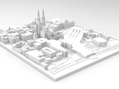 Cologne Cathedral Germany  3D print model