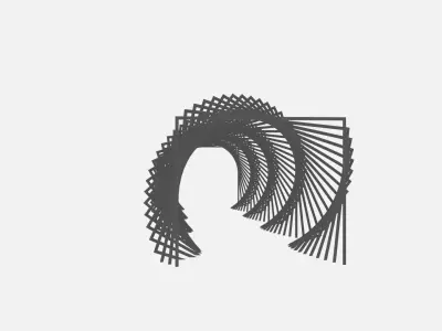 parametric pergola 3D model