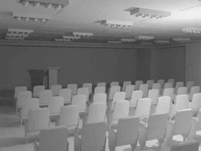  Briefing Press Room No Material 3D model