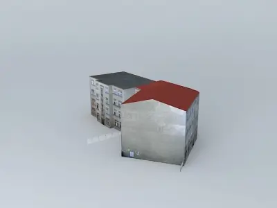 Riga street  Free 3D model