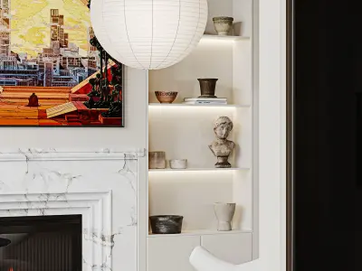    villa interior scenes 3D model get