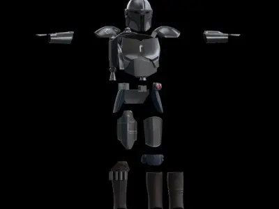 Mandalorian cosplay armor 3D print model