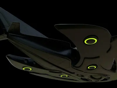  Alien spaceship 3D model