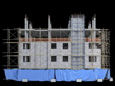 Modular Building  Vol 05 Low-poly 3D model