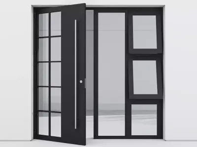 Aluminium door 265 3D model