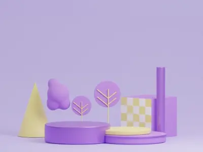 Tree Stage Includes Lighting Setup 3D model