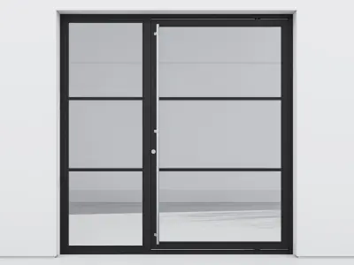 Aluminium door 171 3D model