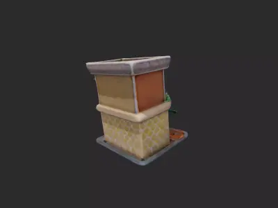 Bakery Coffe low poly 3D model