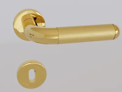 Modern Door Handle No 1 3D model