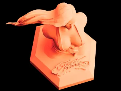 Street Fighter Laura Matsuda 3D Print Statue STL Files 3D print model
