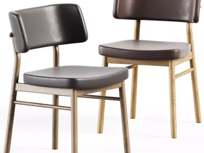 Wooden Chair Marlen by TrabA 3D model