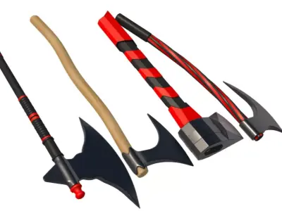 Axe collection 3D model