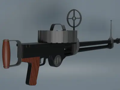 Lewis Machine Gun 3D model
