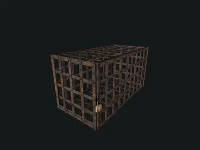 Cage pbr Low-poly 3D model