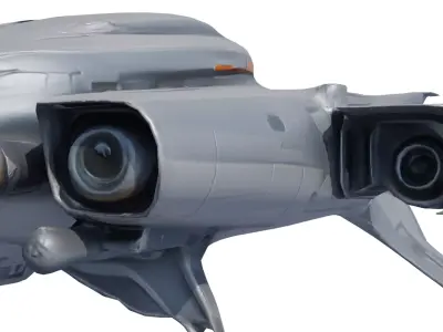 SilverComet Z7 High-Speed Sci-Fi Starship Low-poly 3D model