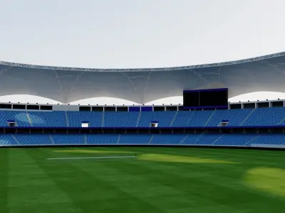 Dubai International Cricket Stadium - UAE 3D model