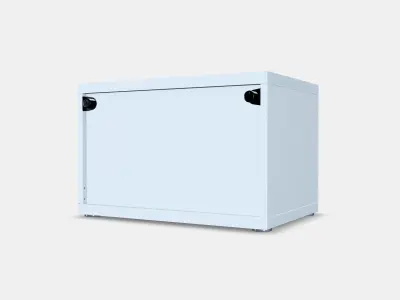 BESTA Shelf unit with door 29 Low-poly 3D model
