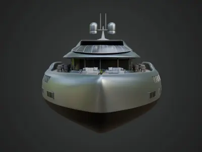 Solar Powered Yacht 3D model