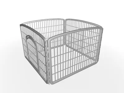 Humboldt Exercise Panel Door Play Pet Pen 3D model