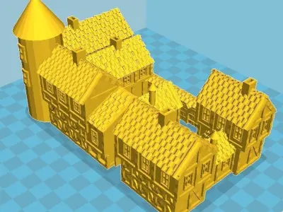 Medieval House 7 3D print model