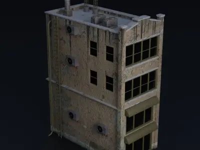 BUILDING URBAN AREA HONGKONG JAPAN CHINA ASIAN 04 Low-poly 3D model