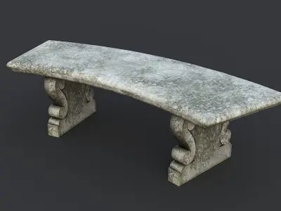 Park benches Collection 3D model