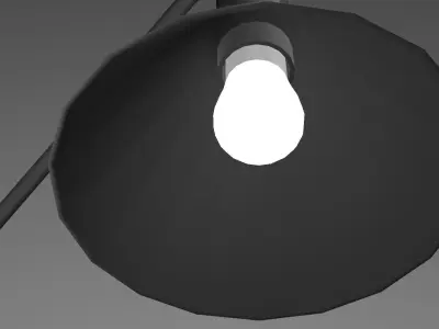 Modern Classic Table Lamp Low-poly 3D model