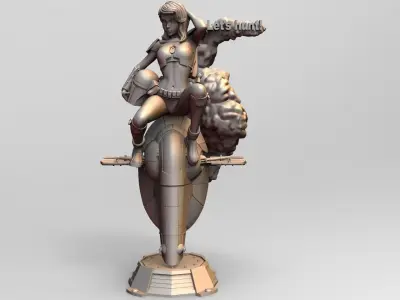 Star Wars Bounty Hunter PinUp 3D print model