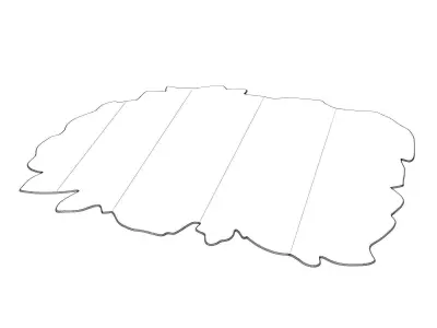 Feuillage Rug 3D model