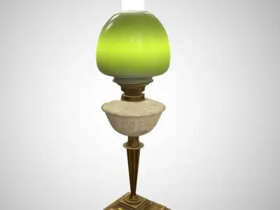 Antique lighting Low-poly 3D model
