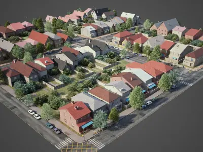 City DIstrict R6-R19 3D model