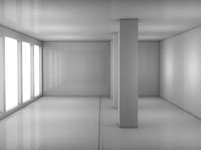 Sci Fi Room Low-poly 3D model