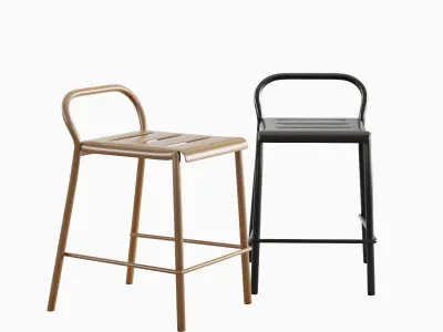Modern Stool B 04 3D model