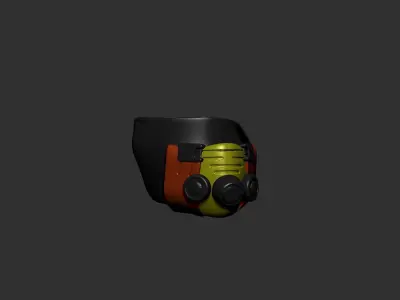 helmet high poly sculpt 3d printable  3D model 70