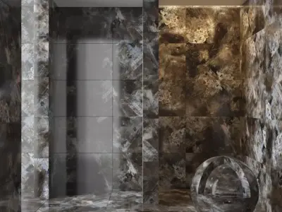 Marble wall 150 3D model
