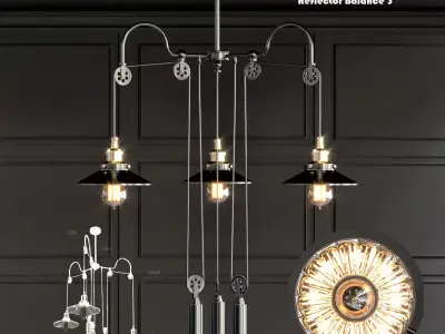 Loft Cone Pendant Reflector Balance 3 3D model