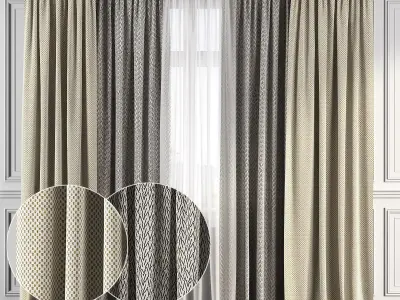 Curtain Set 113 3D model