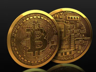 Bitcoin high detailed 3D model