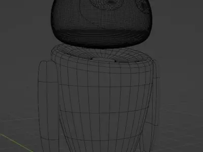 Eva Robot 3D model  Low-poly 3D model