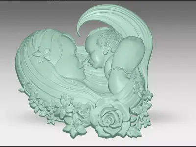 MOTHER BABY 3D model