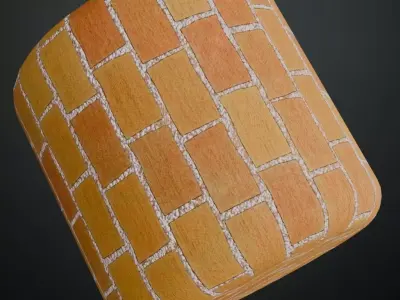 Antique Herringbone Parquet PBR Seamless Texture