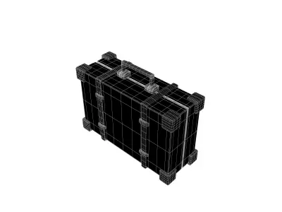Briefcase v1 002 Low-poly 3D model