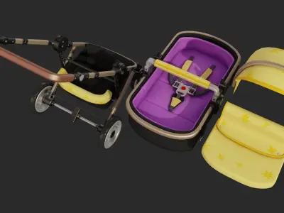 Baby Stroller 3D model
