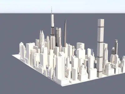 Manhattan  New York 3D model