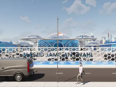 Futuristic Mosque 3D print model