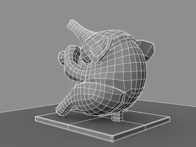Elephant Showpiece 3D model