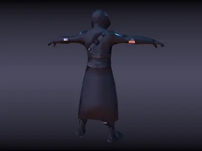 sci fi character Low-poly 3D model purchase