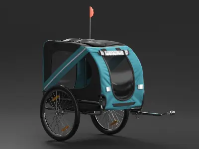  Pet Bike Trailer Blue 