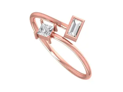 Women Light Weight Band Ring 3D print model 6