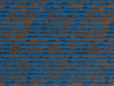 Distressed Painted Blue Wood Texture